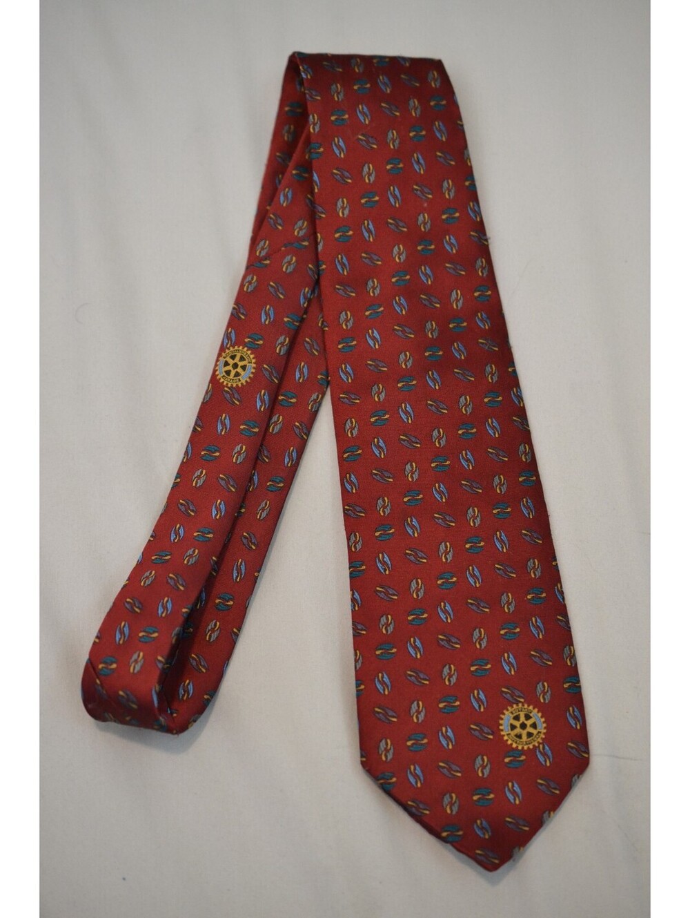 Vintage Rotary International Toye Kenning Spencer Cornelia James Red Tie
